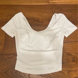 White Lululemon Workout Top